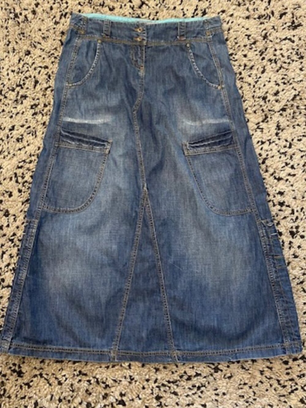 Denim Skirt Midi Length UK Brand Fat Face UK size 12 (US 8)